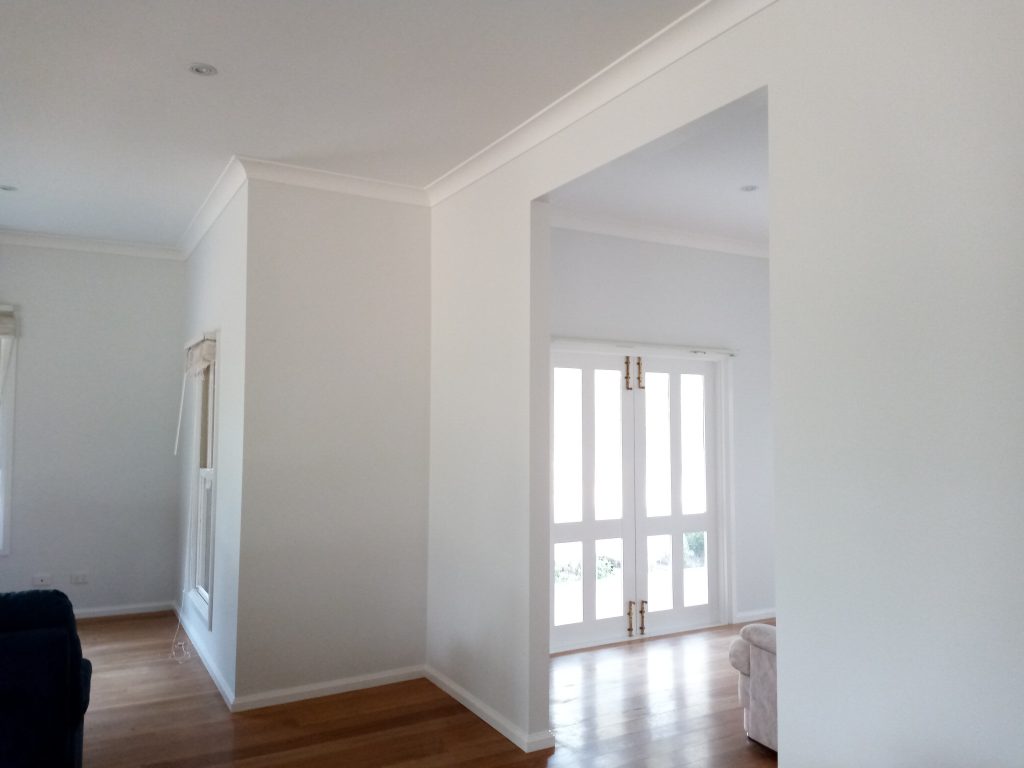 freshly painted interior of a home